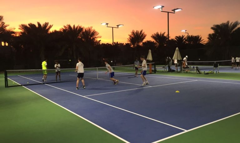 signing up their child at rackets academy