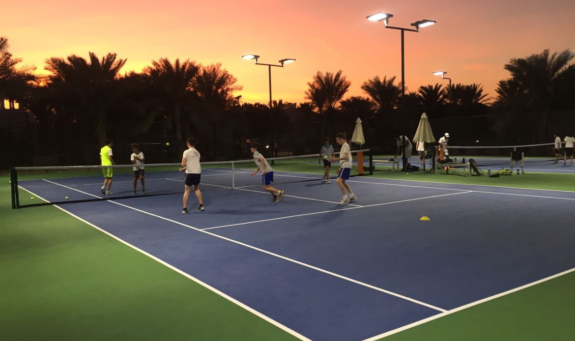 signing up their child at rackets academy